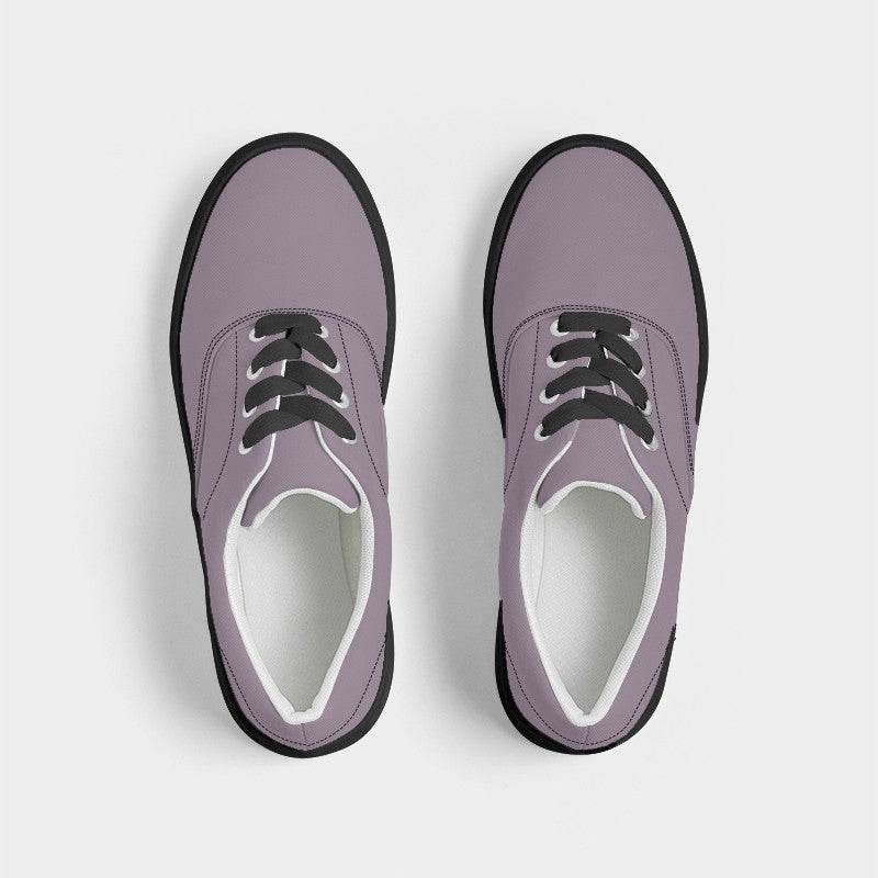 Medium-Light Neutral Magenta Women's Canvas Sneakers (M-NE-ML) - Top