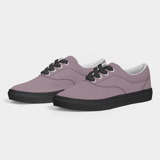 Medium-Light Neutral Magenta Women's Canvas Sneakers (PIM2-NE-ML) - Side 3