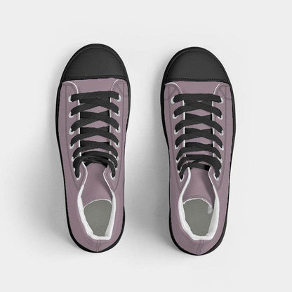 Medium-Light Neutral Magenta Women's High-Top Canvas Sneakers (PIM2-NE-ML) - Top
