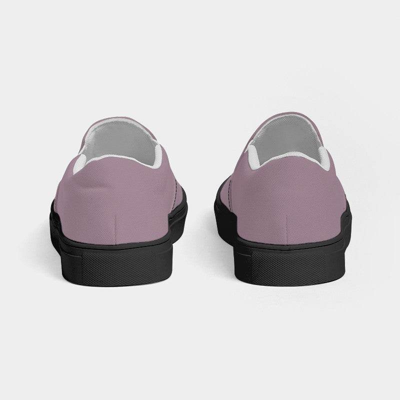 Medium-Light Neutral Magenta Women's Slip-On Canvas Sneakers (PIM2-NE-ML) - Back