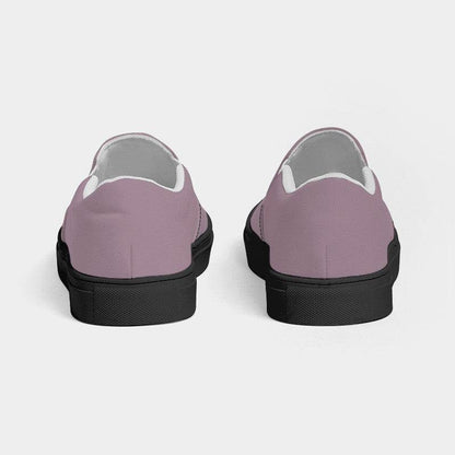 Medium-Light Neutral Magenta Women's Slip-On Canvas Sneakers (PIM2-NE-ML) - Back