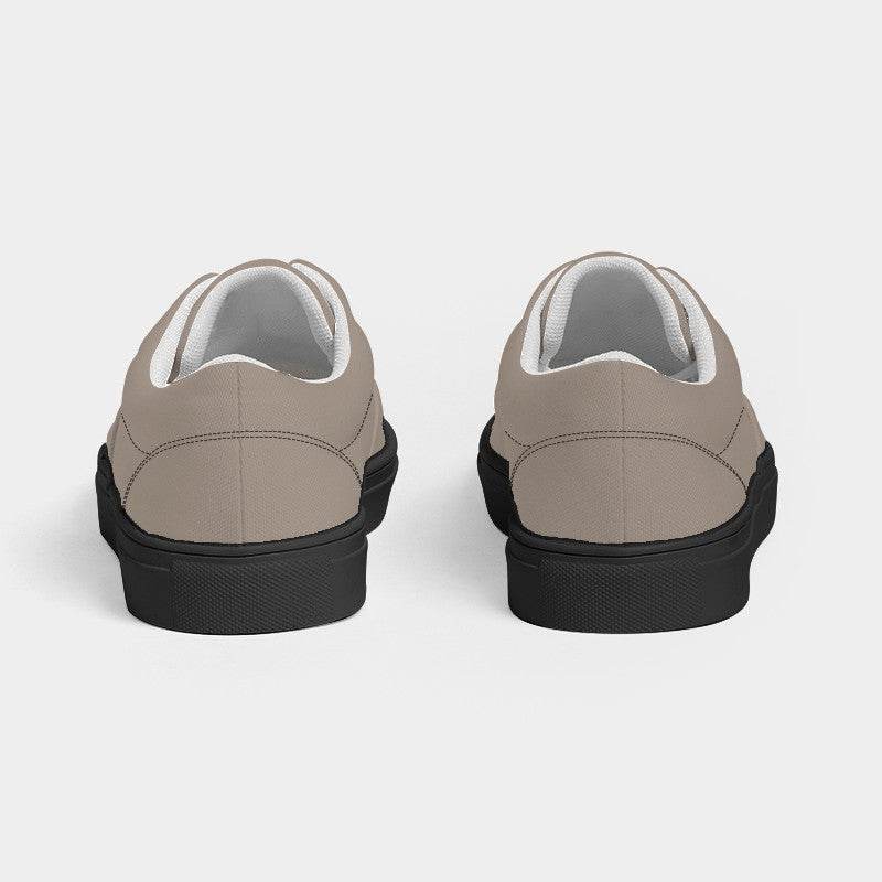 Medium-Light Neutral Orange Men's Canvas Sneakers (O-NE-ML) - Back