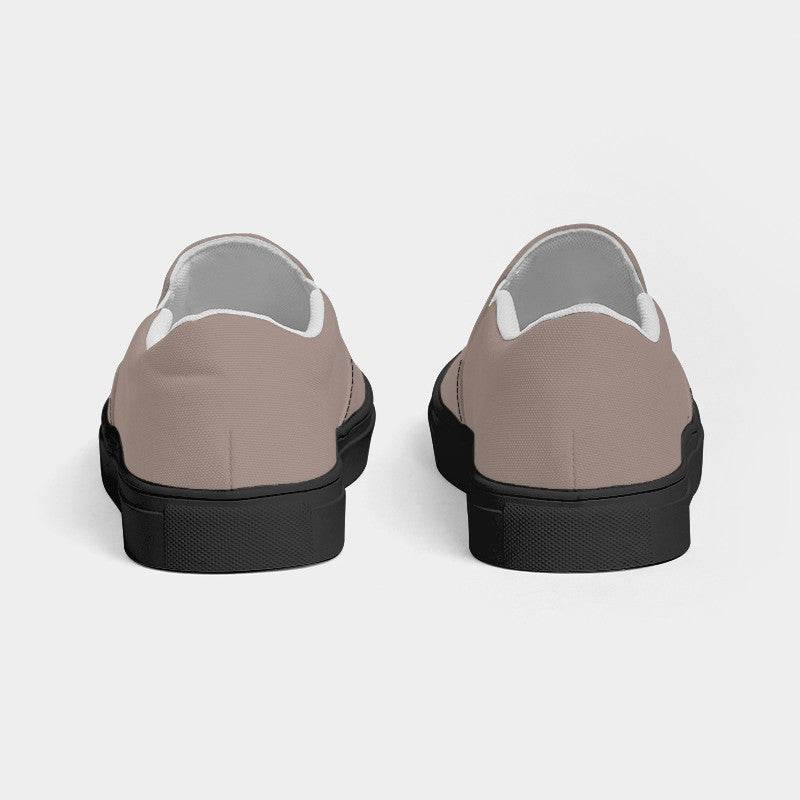 Medium-Light Neutral Orange Women's Slip-On Canvas Sneakers (OR2-NE-ML) - Back