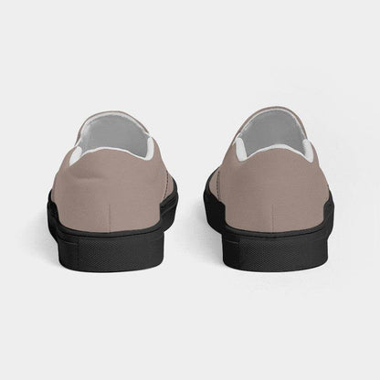 Medium-Light Neutral Orange Women's Slip-On Canvas Sneakers (OR2-NE-ML) - Back