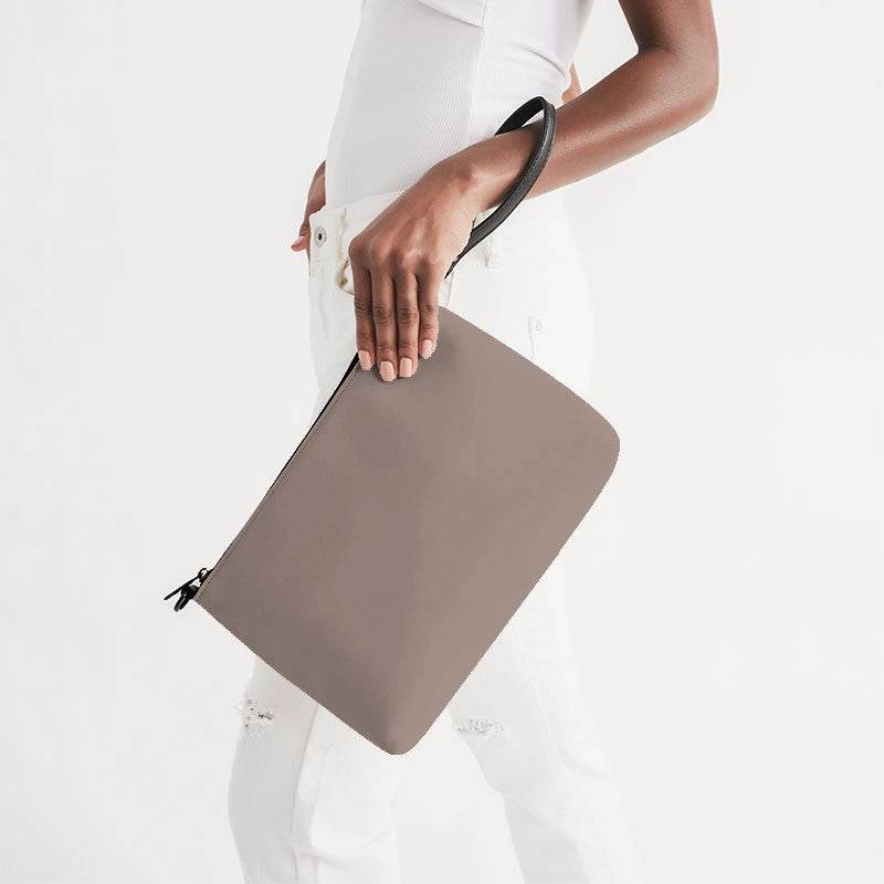 Medium-Light Neutral Orange Zip Pouch (OR2-NE-ML) - Side Holding
