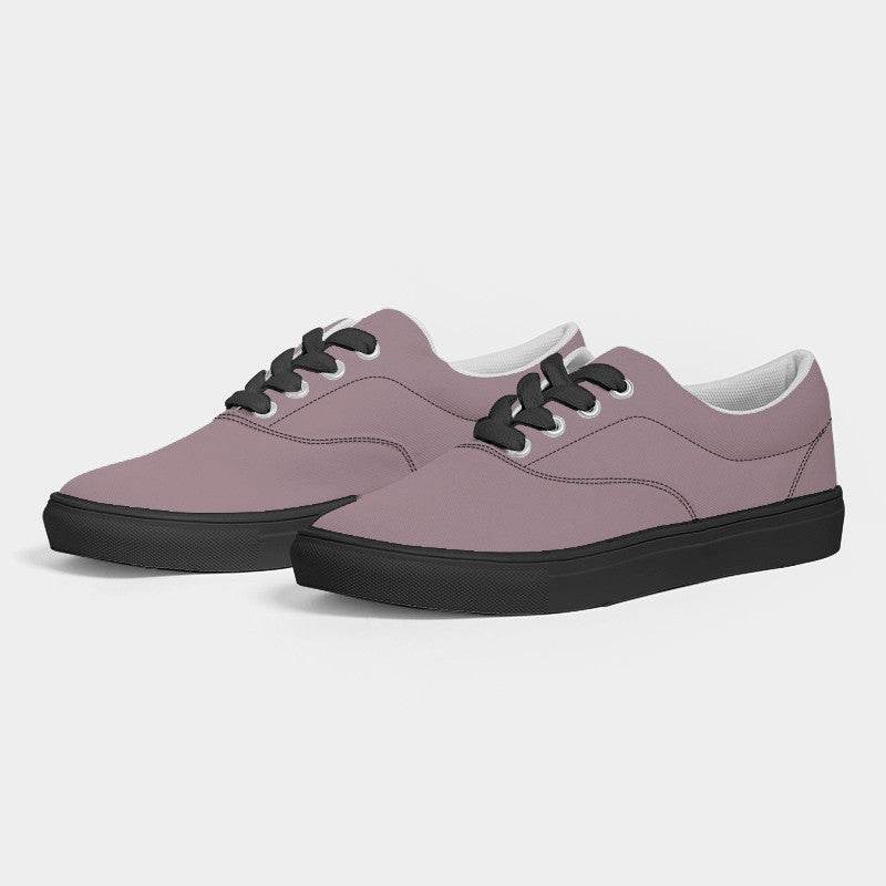 Medium-Light Neutral Pink Men's Canvas Sneakers (PI-NE-ML) - Side 3
