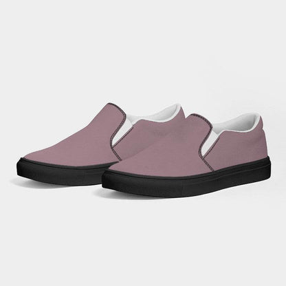 Medium-Light Neutral Pink Women's Slip-On Canvas Sneakers (PI-NE-ML) - Side 3