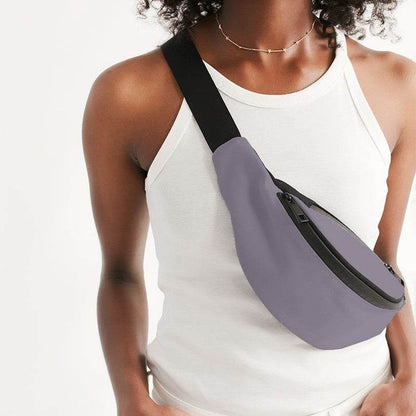 Medium-Light Neutral Purple Belt Bag (MPU2-NE-ML) - Woman Front CloseUp