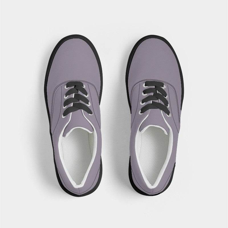 Medium-Light Neutral Purple Men's Canvas Sneakers (MPU2-NE-ML) - Top