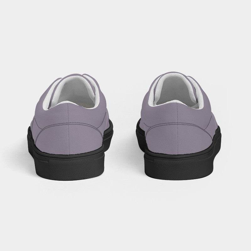 Medium-Light Neutral Purple Women's Canvas Sneakers (MPU2-NE-ML) - Back