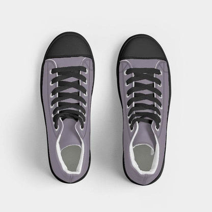 Medium-Light Neutral Purple Women's High-Top Canvas Sneakers (MPU2-NE-ML) - Top