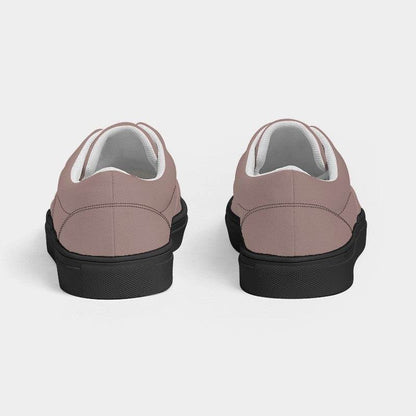 Medium-Light Neutral Red Women's Canvas Sneakers (R-NE-ML) - Back