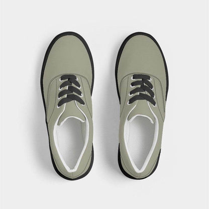 Medium-Light Neutral Yellow Men's Canvas Sneakers (LY2-NE-ML) - Top