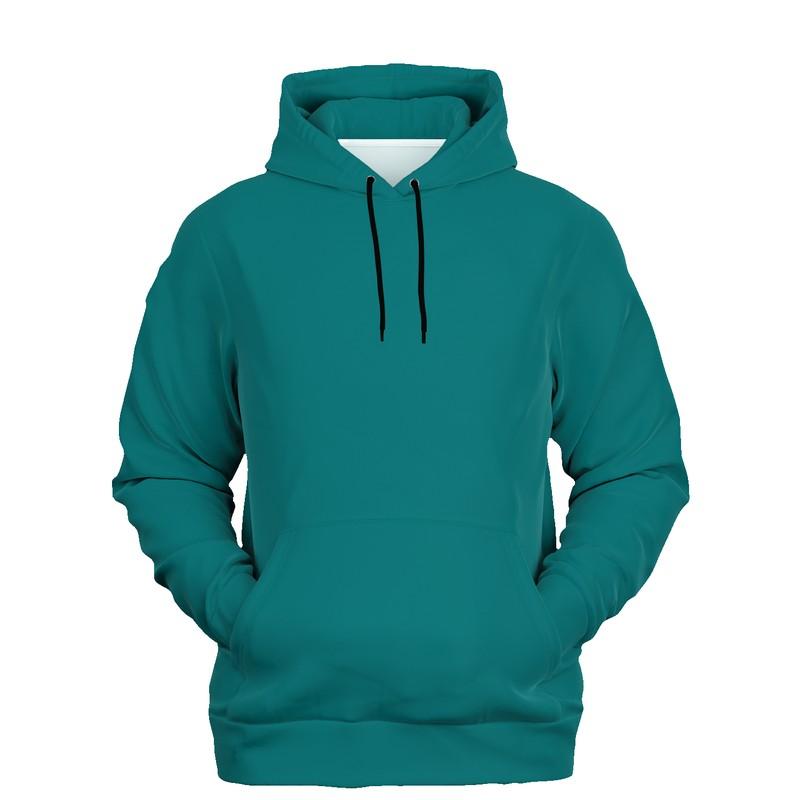 Medium Blue-Green Hoodie (C100M0Y38K45) - Ghost Front