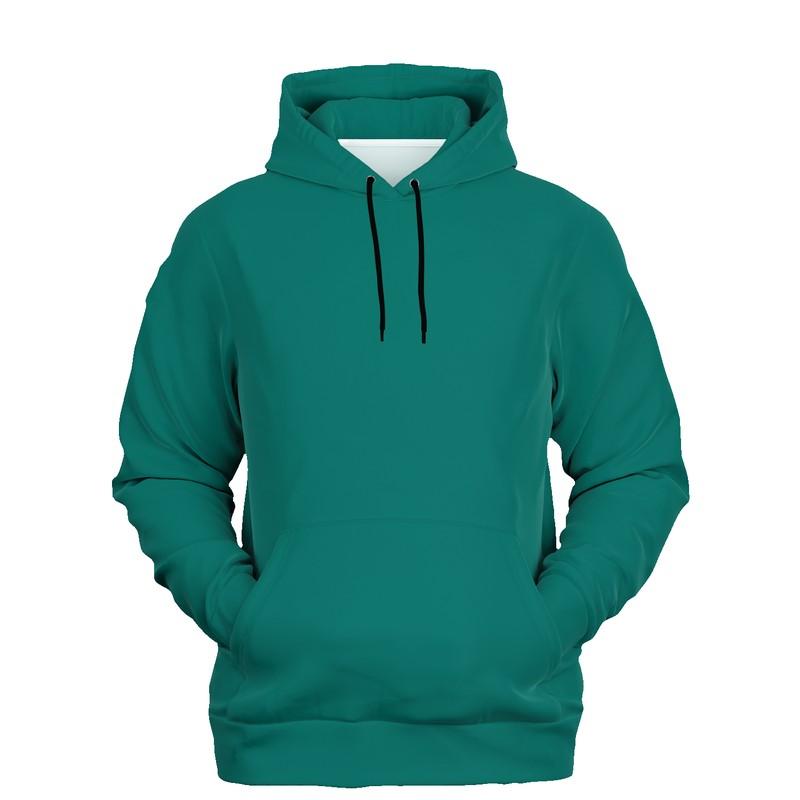 Medium Blue-Green Hoodie (C100M0Y50K45) - Ghost Front