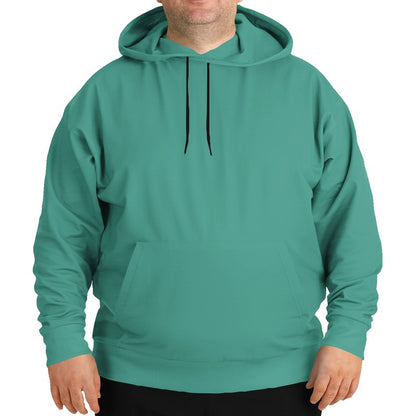 Medium Blue-Green Hoodie PLUS (BG-ME-ME) - Man Front PLUS