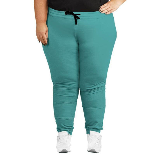 Medium Blue-Green Joggers PLUS (CBG2-ME-ME) - Woman Front PLUS