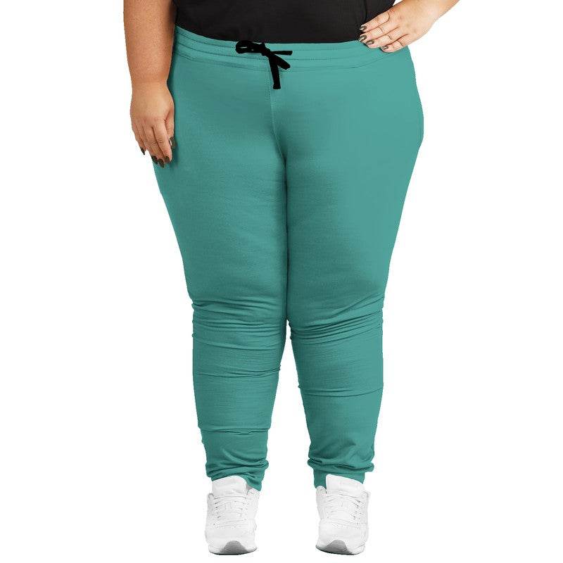 Medium Blue-Green Joggers PLUS (CBG3-ME-ME) - Woman Front PLUS