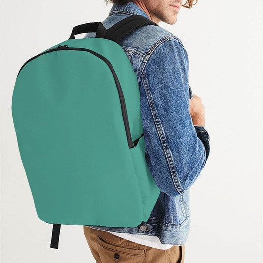 Medium Blue-Green Waterproof Backpack (BG-ME-ME) - Man CloseUp