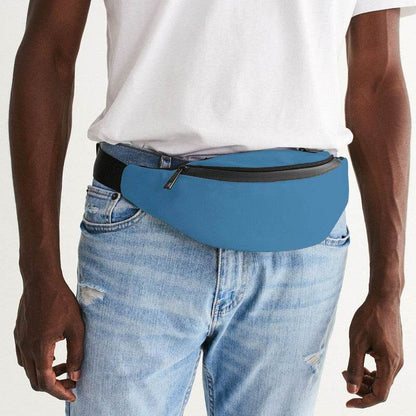 Medium Blue Belt Bag (B-ME-ME) - Man Front CloseUp