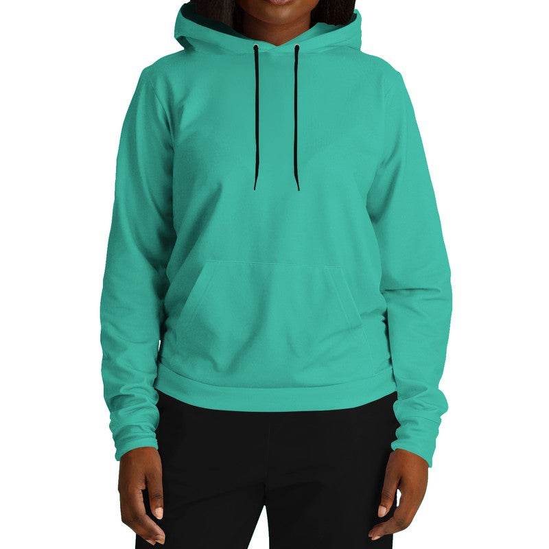 Medium Clear Blue-Green Hoodie (BG-CL-ME) - Woman Front