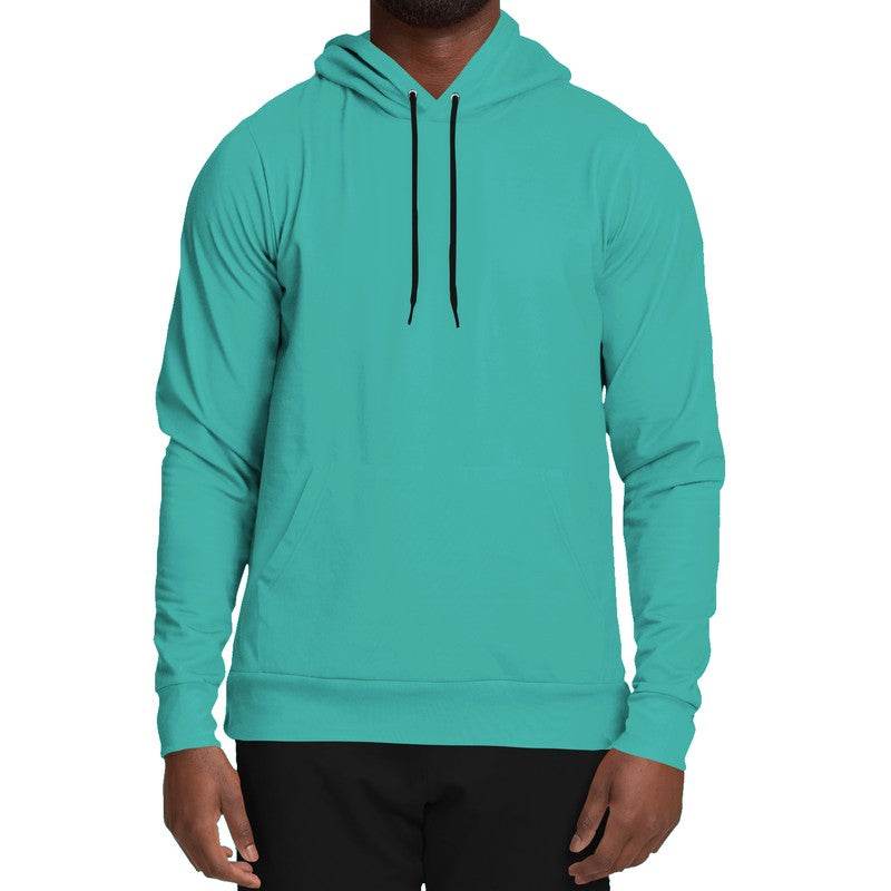 Medium Clear Blue-Green Hoodie (CBG3-CL-ME) - Man Front