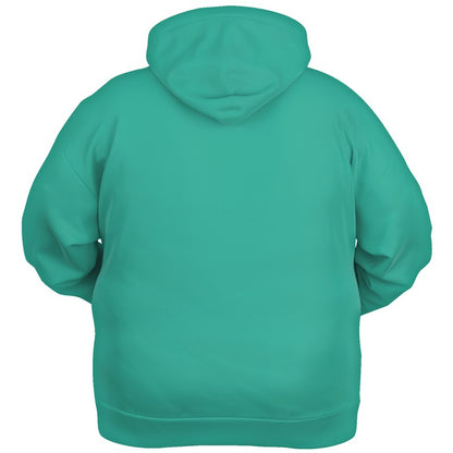 Medium Clear Blue-Green Hoodie PLUS (BG-CL-ME) - Ghost Back PLUS