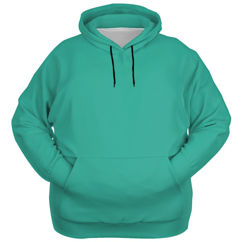 Medium Clear Blue-Green Hoodie PLUS (BG-CL-ME) - Ghost Front PLUS