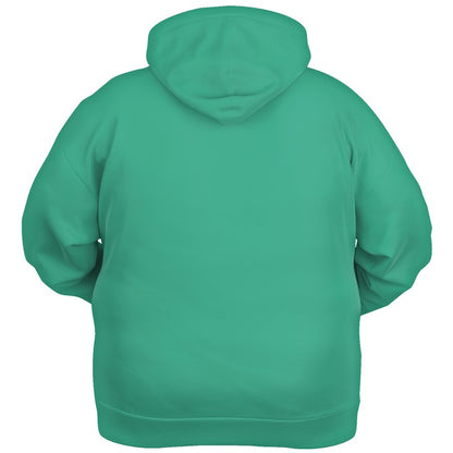 Medium Clear Blue-Green Hoodie PLUS (BGG1-CL-ME) - Ghost Back PLUS