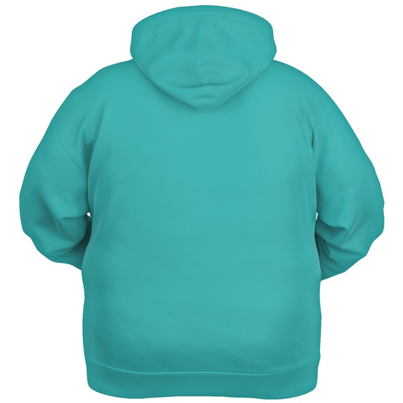Medium Clear Blue-Green Hoodie PLUS (CBG2-CL-ME) - Ghost Back PLUS