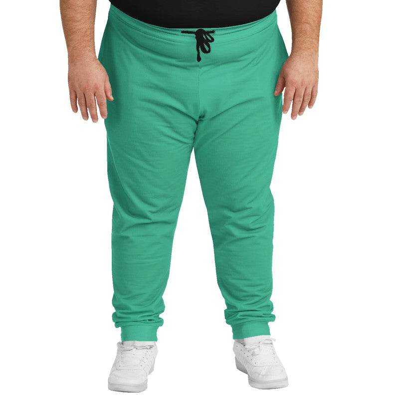 Medium Clear Blue-Green Joggers PLUS (BGG1-CL-ME) - Man Front PLUS