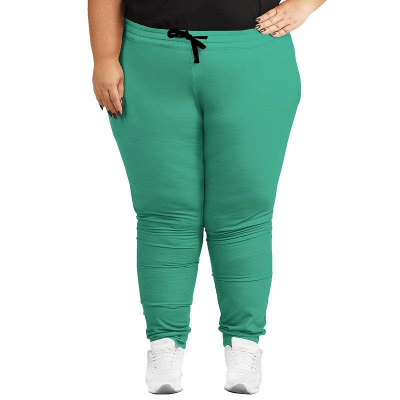 Medium Clear Blue-Green Joggers PLUS (BGG1-CL-ME) - Woman Front PLUS
