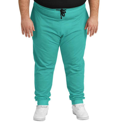 Medium Clear Blue-Green Joggers PLUS (CBG3-CL-ME) - Man Front PLUS