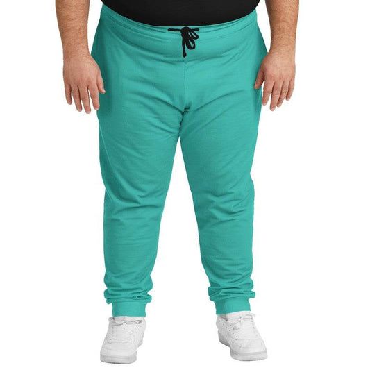 Medium Clear Blue-Green Joggers PLUS (CBG3-CL-ME) - Man Front PLUS