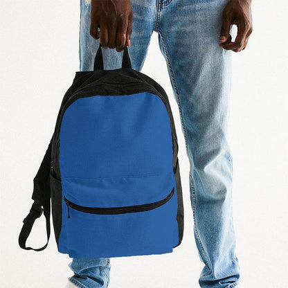 Medium Clear Blue Canvas Backpack (IB2-CL-ME) - Man Holding