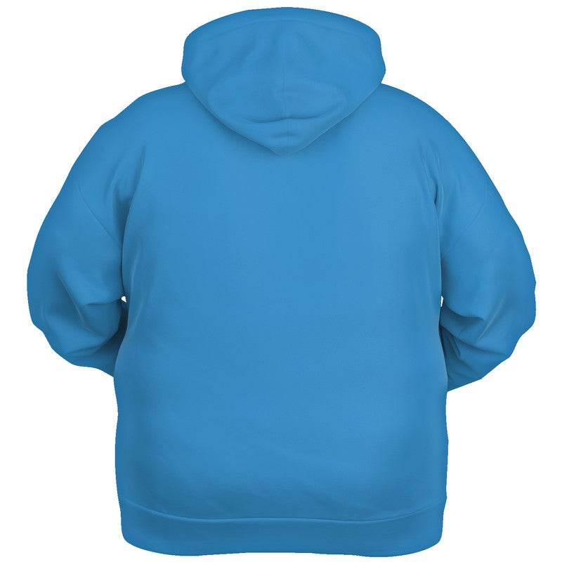 Medium Clear Blue Hoodie PLUS (B-CL-ME) - Ghost Back PLUS