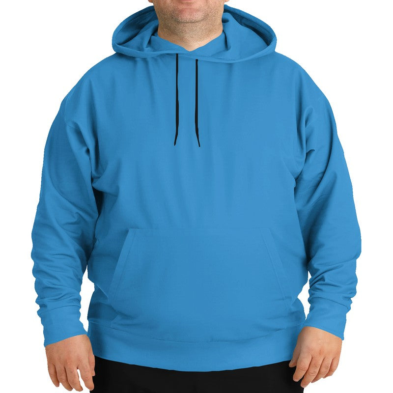 Medium Clear Blue Hoodie PLUS (B-CL-ME) - Man Front PLUS