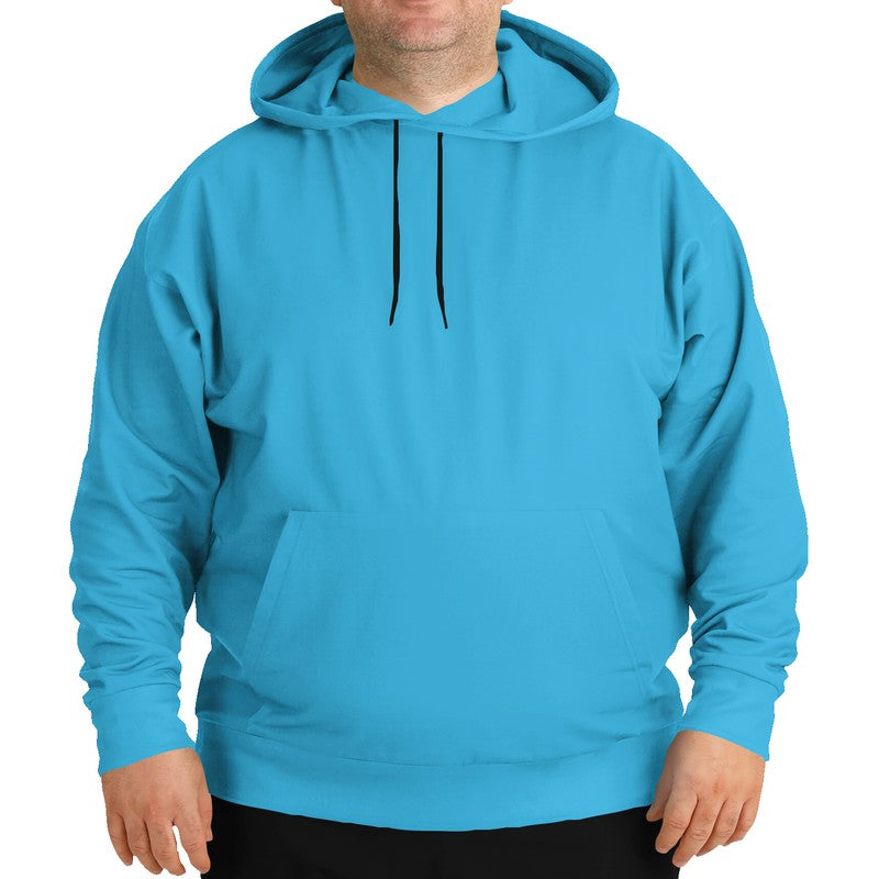 Medium Clear Cyan Hoodie PLUS (BC2-CL-ME) - Man Front PLUS