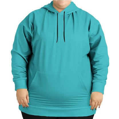 Medium Clear Cyan Hoodie PLUS (CBG1-CL-ME) - Woman Front PLUS