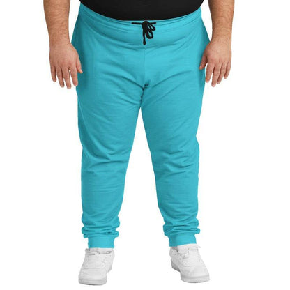 Medium Clear Cyan Joggers PLUS (C-CL-ME) - Man Front PLUS