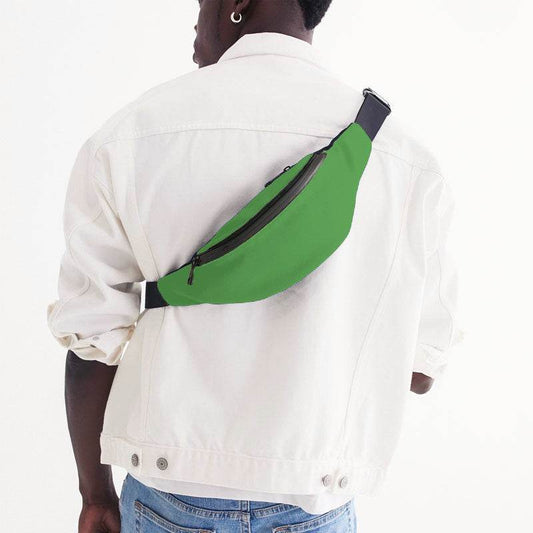 Medium Clear Green Belt Bag (GL1-CL-ME) - Man Back