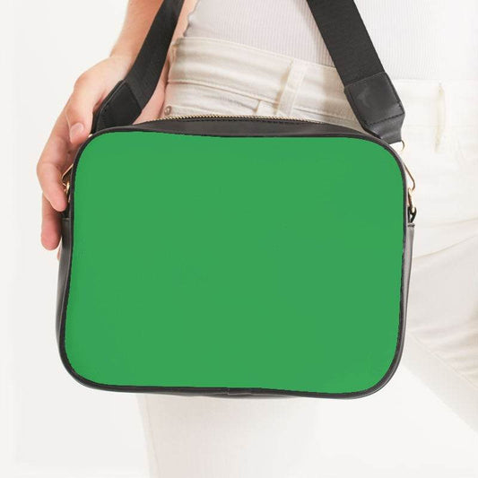 Medium Clear Green Crossbody Bag (G-CL-ME) - Woman Front CloseUp