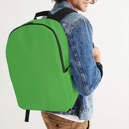Medium Clear Green Waterproof Backpack (GL1-CL-ME) - Man CloseUp