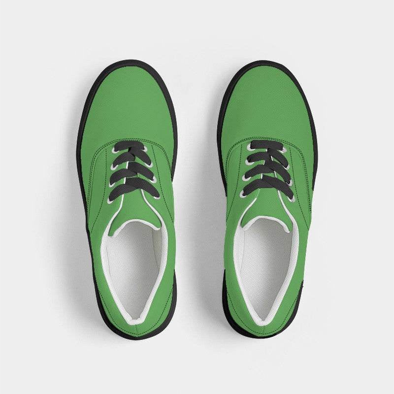 Medium Clear Green Women's Canvas Sneakers (GL1-CL-ME) - Top