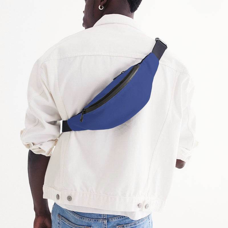 Medium Clear Indigo Belt Bag (I-CL-ME) - Man Back