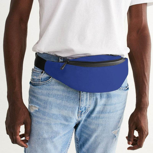 Medium Clear Indigo Belt Bag (I-CL-ME) - Man Front CloseUp