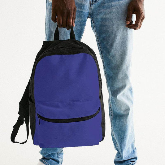Medium Clear Indigo Canvas Backpack (PUI3-CL-ME) - Man Holding