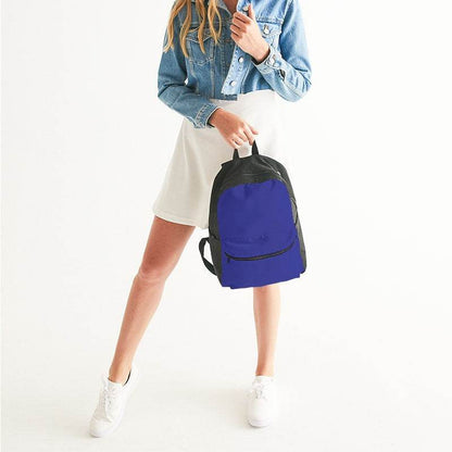 Medium Clear Indigo Canvas Backpack (PUI3-CL-ME) - Woman