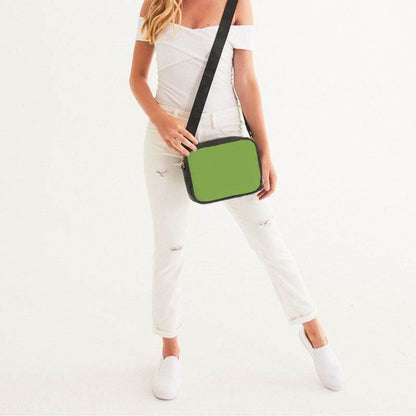 Medium Clear Lime Crossbody Bag (GL3-CL-ME) - Woman Front