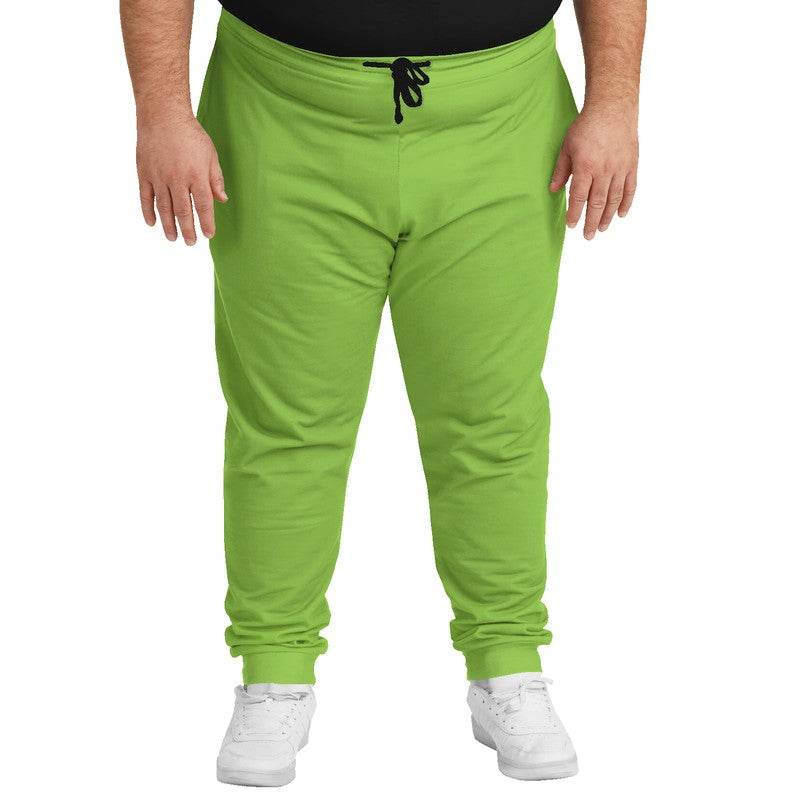 Medium Clear Lime Joggers PLUS (GL3-CL-ME) - Man Front PLUS